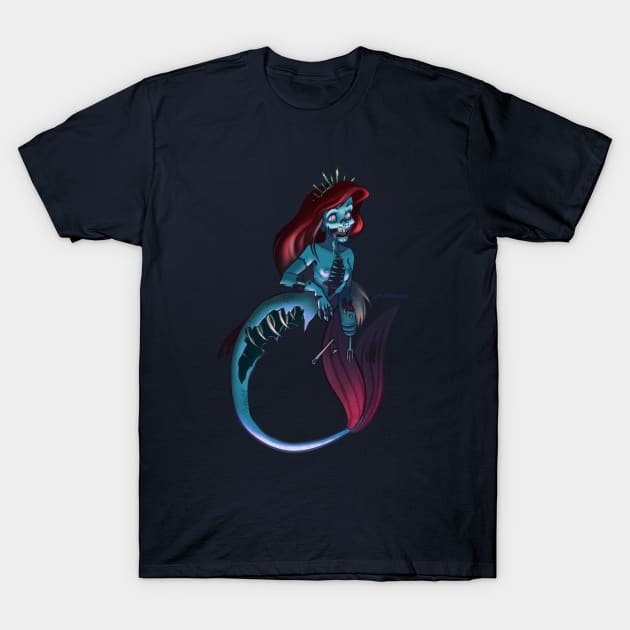 Zombie Mermaid T-Shirt by myprofanity